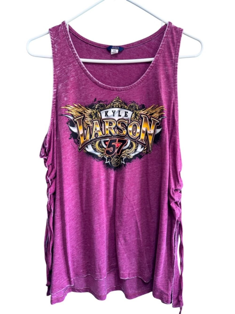 NWOT KYLE LARSON NASCAR Sleeveless Graphic Tank Top Size XXL